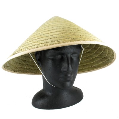 Chinese Straw Coolie Hat Pk 1 