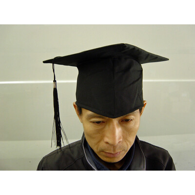 Graduation Black Mortarboard Hat Pk 1
