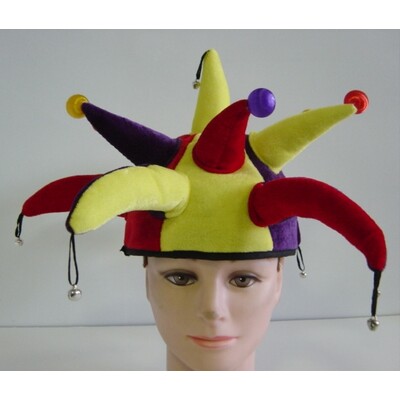 Adult Soft Jester Hat with Bells Pk 1  
