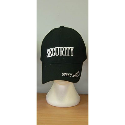 Security Black Cap Hat Pk 1