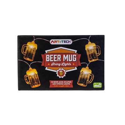 Beer Mug String Lights 1.6m 10 Beer Mugs