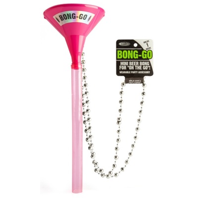 Pink Bong-Go Mini Drinking Funnel Necklace