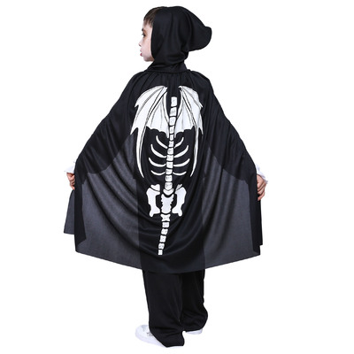 Child Skeleton Cape Costume (One Size) Pk 1
