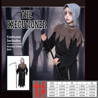Child Executioner Costume (Large, 7-8 Yrs) Pk 1