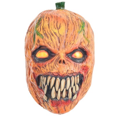 Full Head Evil Pumpkin Latex Halloween Mask