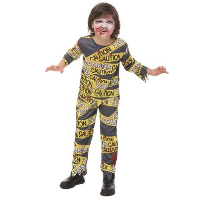 Child Biohazard Zombie Costume (Large, 7-8 Yrs) Pk 1