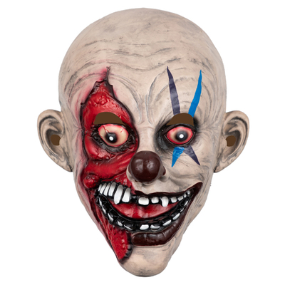 Full Head Latex Zombie Clown Halloween Mask