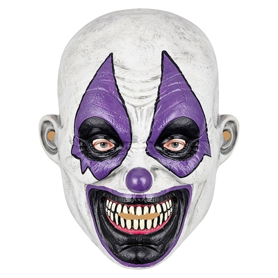 Full Head Latex Evil Clown Halloween Mask
