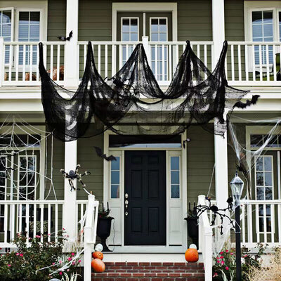 Black Gauze Cloth Halloween Decoration 200x120cm