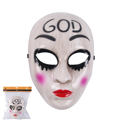 Plastic Purge God Halloween Mask