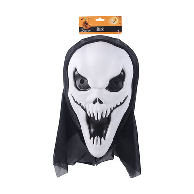Plastic Screamer White Death Halloween Mask