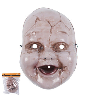 Plastic Zombie Doll Halloween Mask