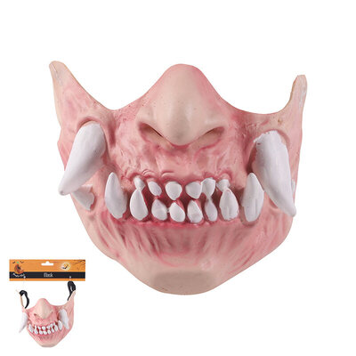 Latex Half Face Orc Halloween Mask