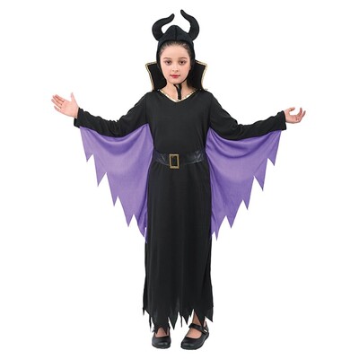 Child Evil Fairy Halloween Costume Large 7-8 Yrs