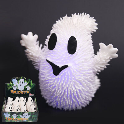 Halloween Mini Squishy Light Up Ghost (Pk 12)