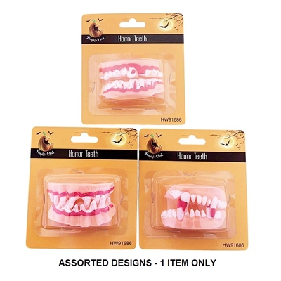 Halloween Horror Monster Teeth Assorted Pk 1