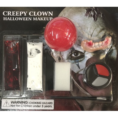 Halloween Creepy Clown Make Up Kit with Applicator