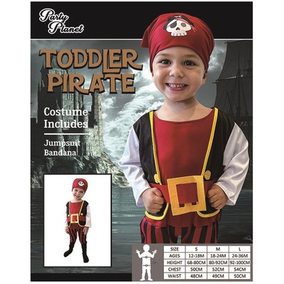 Child Toddler Halloween Pirate Costume (18-24m)