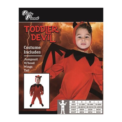 Child Toddler Halloween Devil Costume (18-24m)