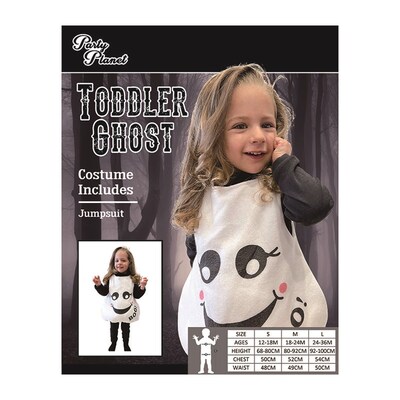 Child Toddler Halloween Ghost Costume (24-36m)