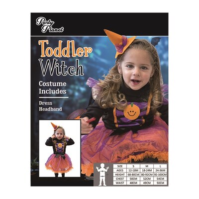 Child Toddler Halloween Witch Costume (18-24m)