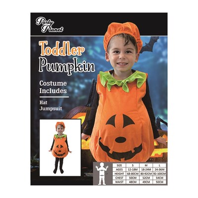 Child Toddler Halloween Pumpkin Costume (18-24m)