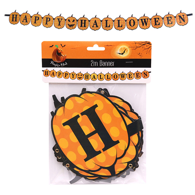 Happy Halloween Jointed Banner (1.5m) Pk 1