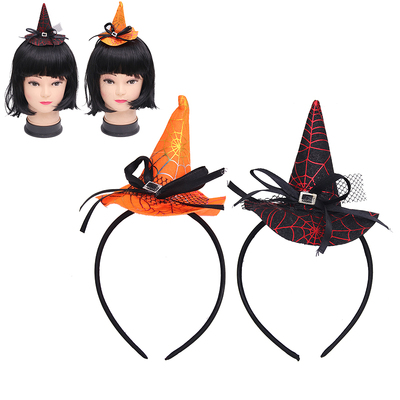 Assorted Halloween Mini Witch Hat on Headband (Pk 1)