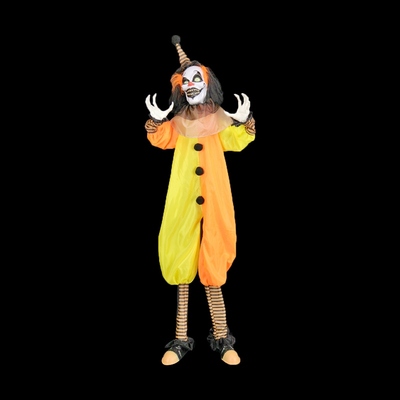 Life Size Animated Light Up Halloween Clown Decoration