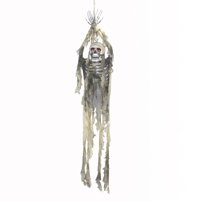 Animated Hanging Skeleton Halloween Decoration 150cm