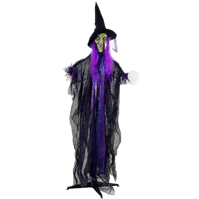 Giant Animated Light Up Halloween Witch Decoration 