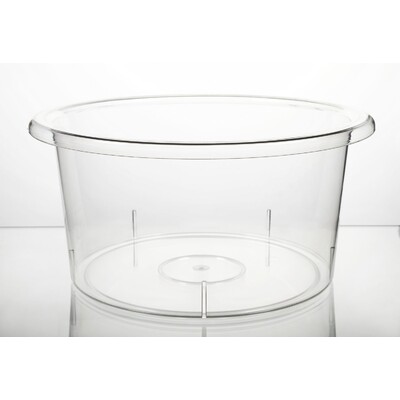Clear Plastic Ice Bucket (4 Litre) Pk 1 