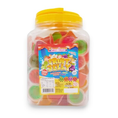 Mini Fruit Jelly Cups Assorted Flavours 15gms Pk 100