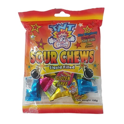 TNT Liquid Filled Sour Chews (150g) Pk 1