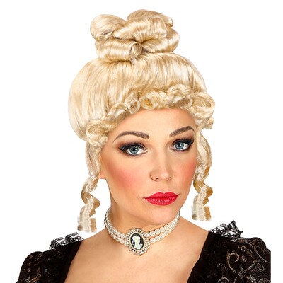 Women's Countess Historical Blonde Wig | Period Costume Wig with Curls & Ringlets