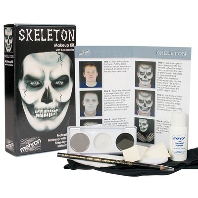 Mehron Skeleton Character Makeup Kit Pk 1 