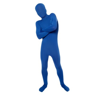 Child Blue Morphsuit Costume Medium 7-9 Yrs