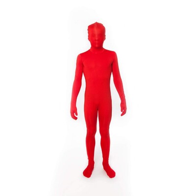 Child Red Morphsuit Costume Large 10-12 Yrs