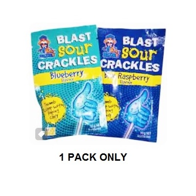 Ka Bluey Blast Sour Crackles with Lollipop 10g (Pk 1)