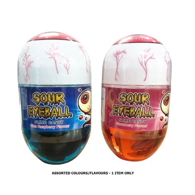 Sour Eyeball Slime Candy Assorted Flavours 100g Pk 1