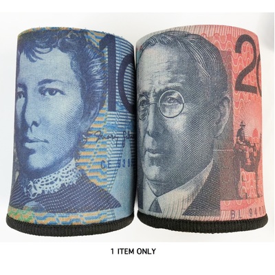 Australia Day Assorted Aussie Money Stubby Holder (Pk 1)