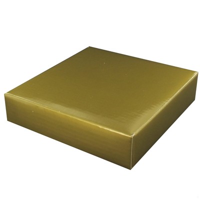 Mini Box Lid 13.6cm x 13.6cm Gold Pk1 