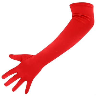 Gloves Satin Red Pk2 