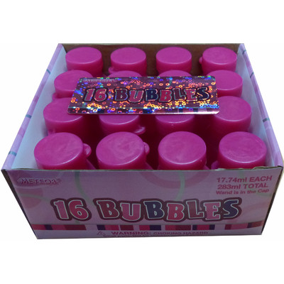 Party Bubbles - Pink Bottles Pk 16
