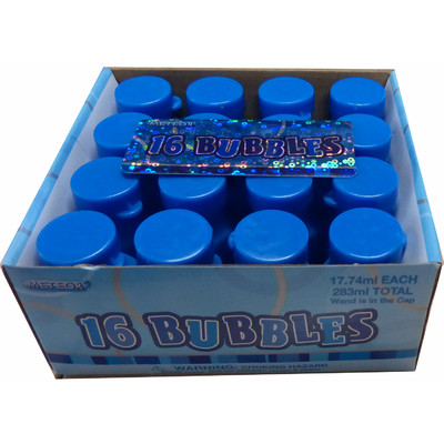 Party Bubbles - Blue Bottles Pk 16