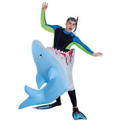 Adult Inflatable Man Eating Shark Costume One Size