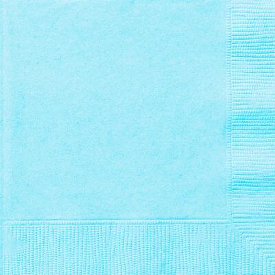 Powder Blue 2 Ply Beverage Cocktail Napkins (Pk 20)