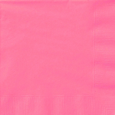 Hot Pink Paper Cocktail Napkins 2Ply (Pk 20)