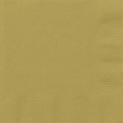 Gold 2 Ply Paper Lunch Napkins (Pk 20)