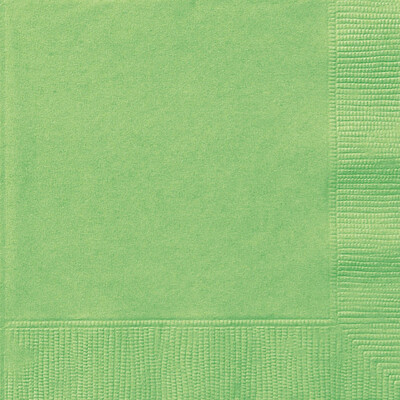 Lime Green Paper Lunch Napkins 2Ply (Pk 20)